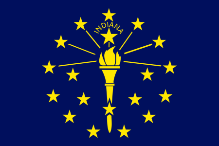 indiana flag graphic